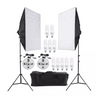 Kit Softbox de 50x70 con 5 Ampolletas, Pedestal mas Bolso de trasporte