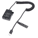 Adaptador De Corriente Usb Tipo C + Batería Ficticia En-el14 Dummy