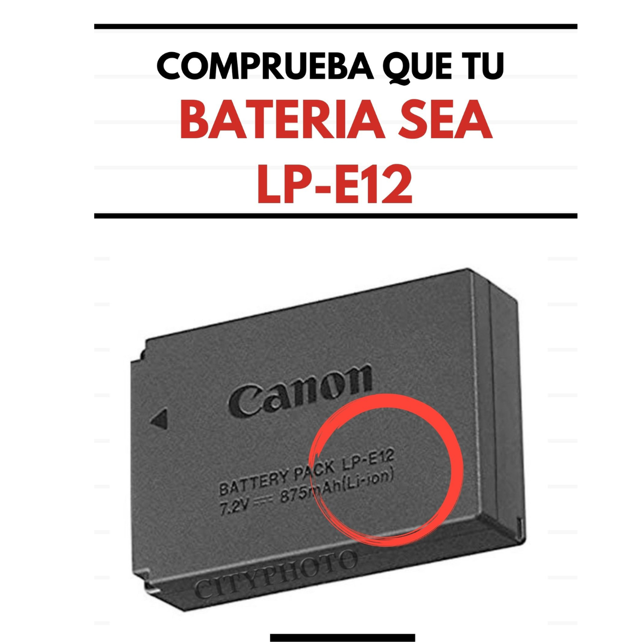 Cargador Cámara Canon LP-E12 para M50/M200/SL1/SX70/100D/M2/X7