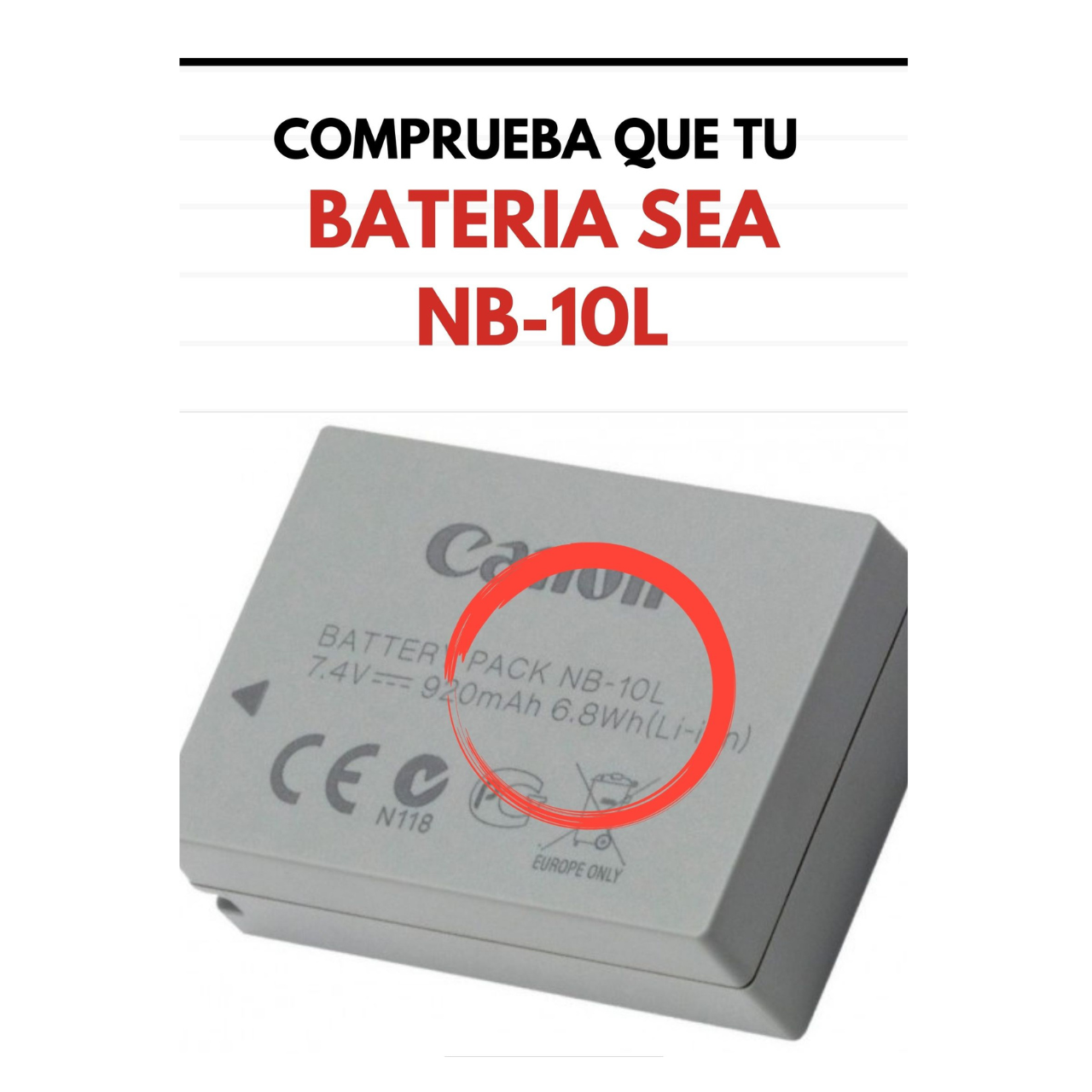 Cargador Nb10l De Batería Para Cámara Canon Cb-2lc Sx50 Sx40