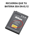 Cargador Alternativo Para Cámaras Nikon Batería En-el12