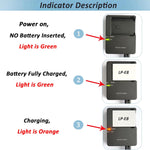 Cargador de Batería Canon LP-E8 para Modelos T3i, T4i, T5i