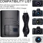 Cargador Cámara Canon LP-E12 para M50/M200/SL1/SX70/100D/M2/X7