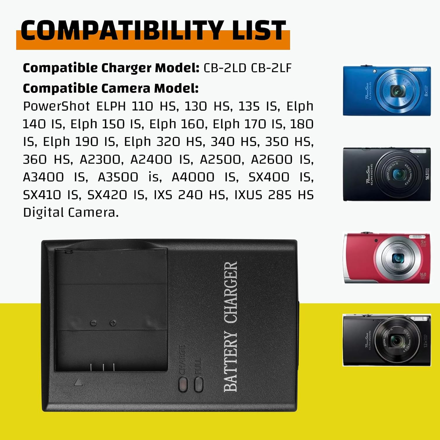 Cargador Alternativo Para Cámaras Canon Nb-11l Nb11 Cb-2lf